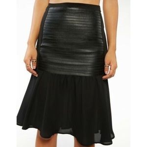 Stella & Jamie Edessa Leather Skirt